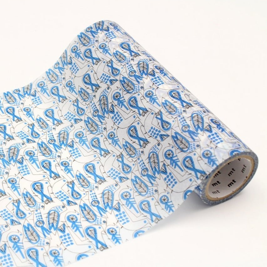 MT Wrap S Lisa Larson Retrobirds, MT Tape, Washi Tape, mt-wrap-155mm-lisa-larson-retrobirds-mtwrmi51, blue, For Crafters, mt wrap, mtwrap, washi tape, Cityluxe
