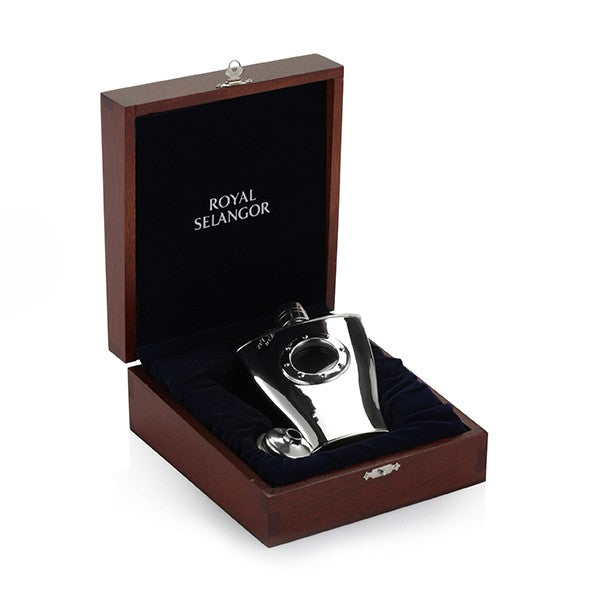 Royal Selangor Shipflask Hip Flask in Wooden Gift Box, Royal Selangor, Drinkware, royal-selangor-shipflask-hip-flask-in-wooden-gift-box, , Cityluxe