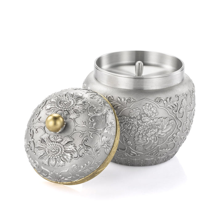 Royal Selangor Peony Tea Caddy, Royal Selangor, Others, royal-selangor-peony-tea-caddy, , Cityluxe