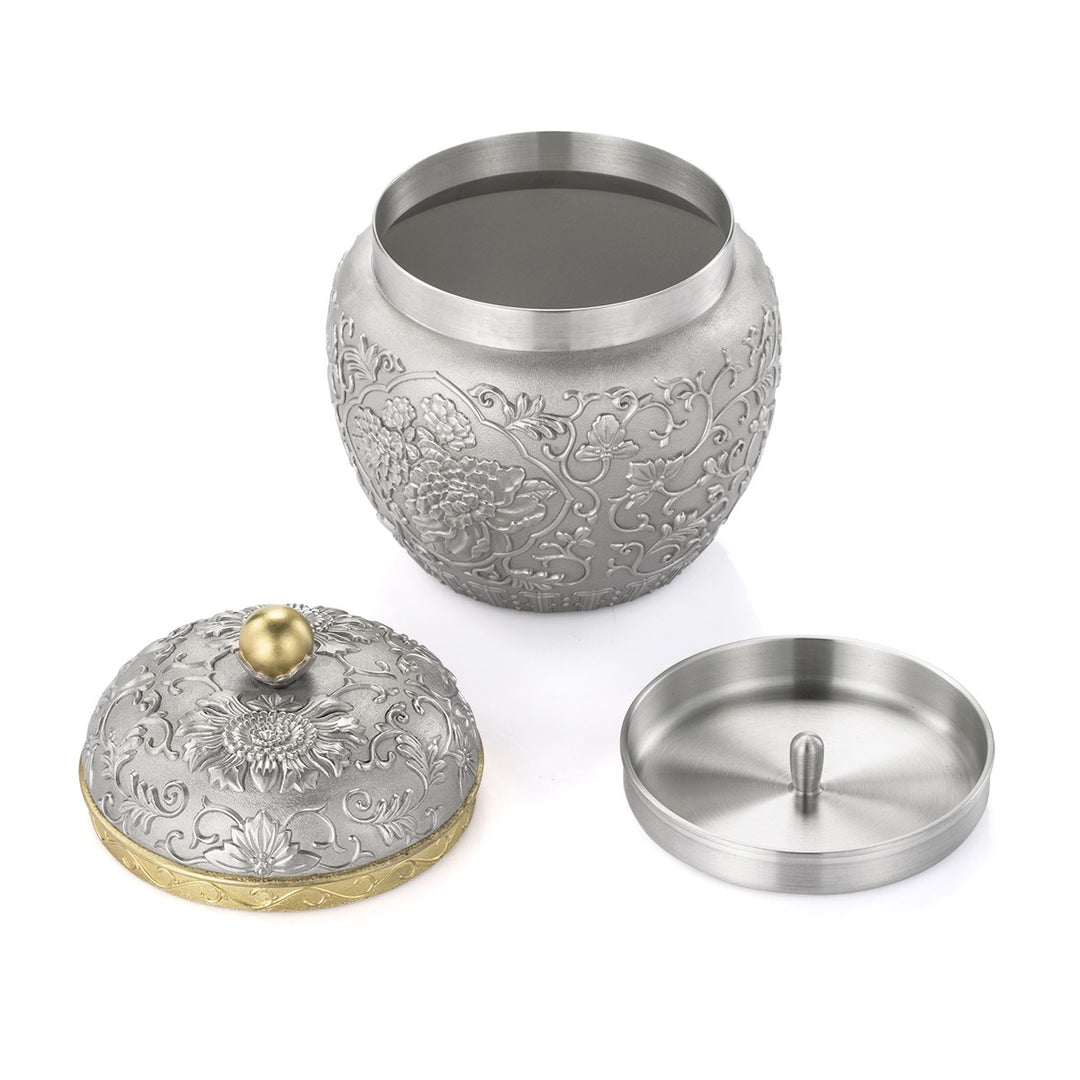 Royal Selangor Peony Tea Caddy, Royal Selangor, Others, royal-selangor-peony-tea-caddy, , Cityluxe