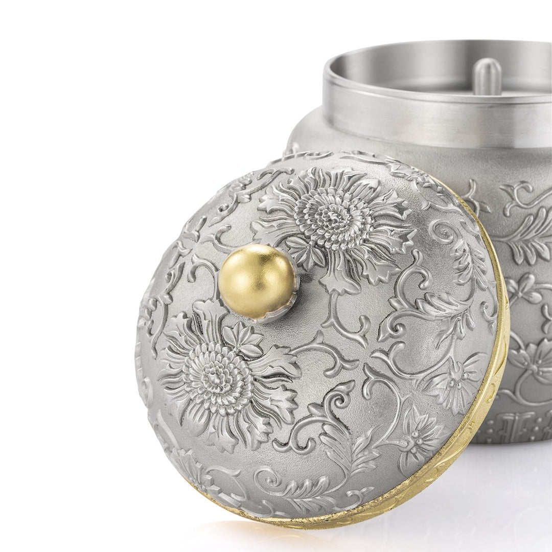Royal Selangor Peony Tea Caddy, Royal Selangor, Others, royal-selangor-peony-tea-caddy, , Cityluxe
