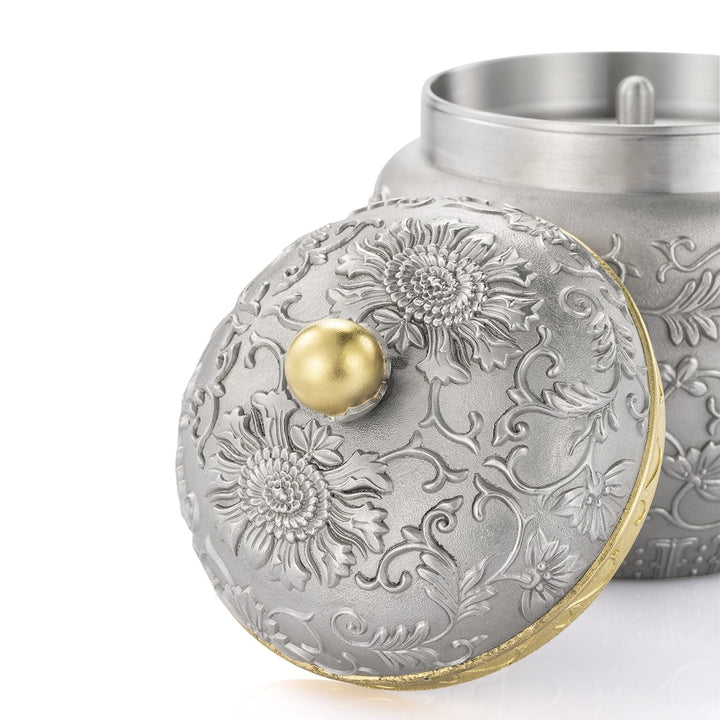 Royal Selangor Peony Tea Caddy, Royal Selangor, Others, royal-selangor-peony-tea-caddy, , Cityluxe