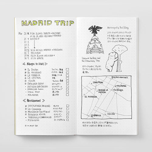 이미지를 갤러리 뷰어에 로드 , Traveler&#39;s Notebook Refill 026 (Regular Size) - Dot Grid, Traveler&#39;s Company, Notebook Insert, travelers-notebook-refill-026-regular-size-dot-grid, Dotted, For Travellers, tn2019ss, traveler, Cityluxe
