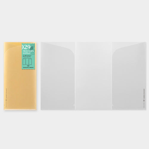 Traveler's Notebook Refill 029 (Regular Size) - Three-fold File, Traveler's Company, Notebook Insert, travelers-notebook-refill-029-regular-size-three-fold-file, For Travellers, tn2019ss, traveler, Cityluxe