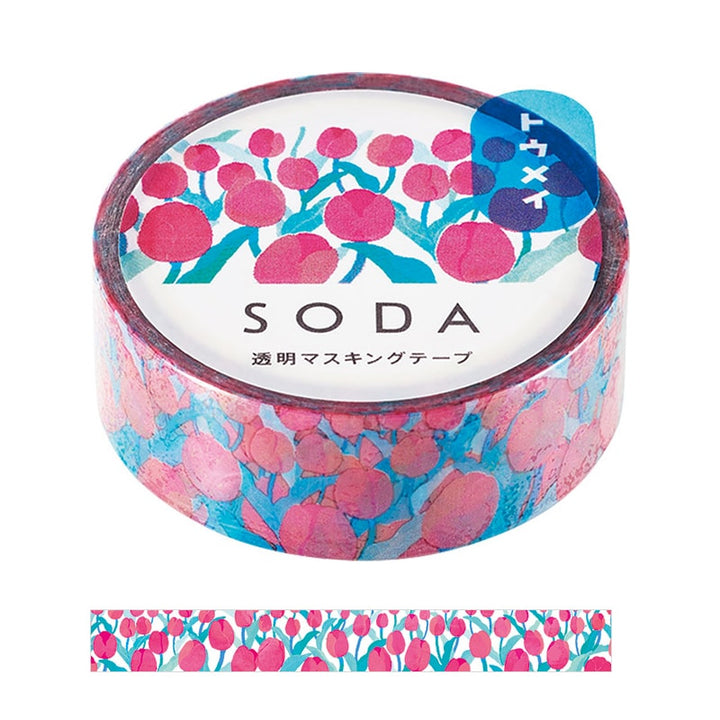 Hitotoki Soda Transparent Masking Tape Tulips, Hitotoki, Masking Tape, hitotoki-soda-transparent-masking-tape-tulips, , Cityluxe