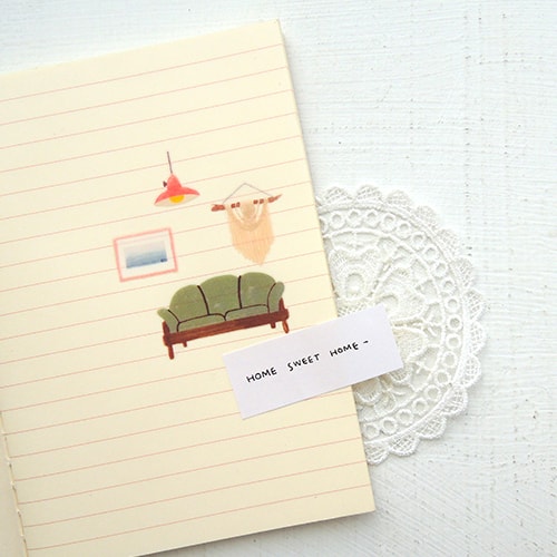 Suatelier Home Sweet Home sticker, Suatelier, Sticker, suatelier-home-sweet-home-sticker, For Crafters, ss2019, Stickers, Cityluxe