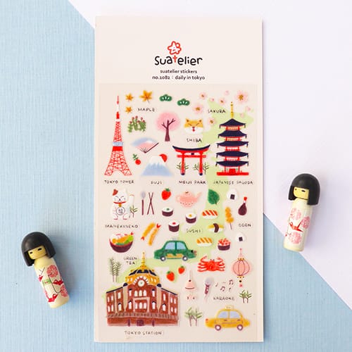 Suatelier Daily in Tokyo sticker, Suatelier, Sticker, suatelier-daily-in-tokyo-sticker, For Crafters, Stickers, Cityluxe
