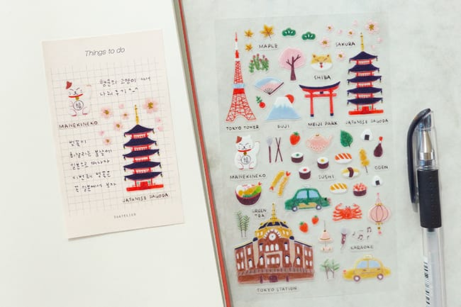 Suatelier Daily in Tokyo sticker, Suatelier, Sticker, suatelier-daily-in-tokyo-sticker, For Crafters, Stickers, Cityluxe