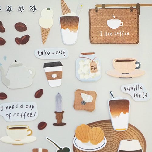 Load image into Gallery viewer, Suatelier I like Coffee sticker, Suatelier, Sticker, suatelier-i-like-coffee-sticker, For Crafters, Stickers, Cityluxe
