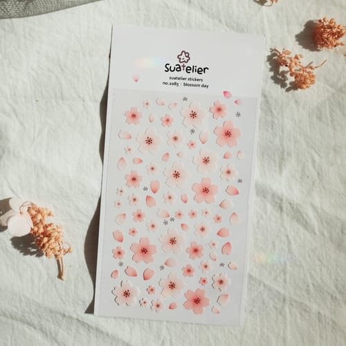 Suatelier Blossom Day sticker, Suatelier, Sticker, suatelier-blossom-day-sticker, For Crafters, Stickers, Cityluxe