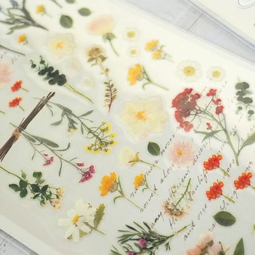 Suatelier Flower Letter sticker, Suatelier, Sticker, suatelier-flower-letter-sticker, For Crafters, Stickers, Cityluxe