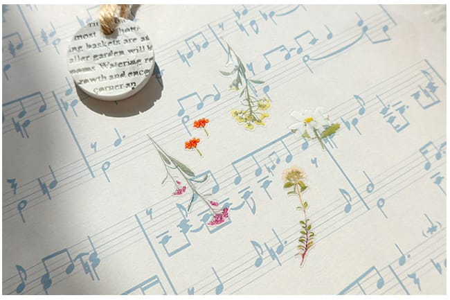 Suatelier Flower Letter sticker, Suatelier, Sticker, suatelier-flower-letter-sticker, For Crafters, Stickers, Cityluxe