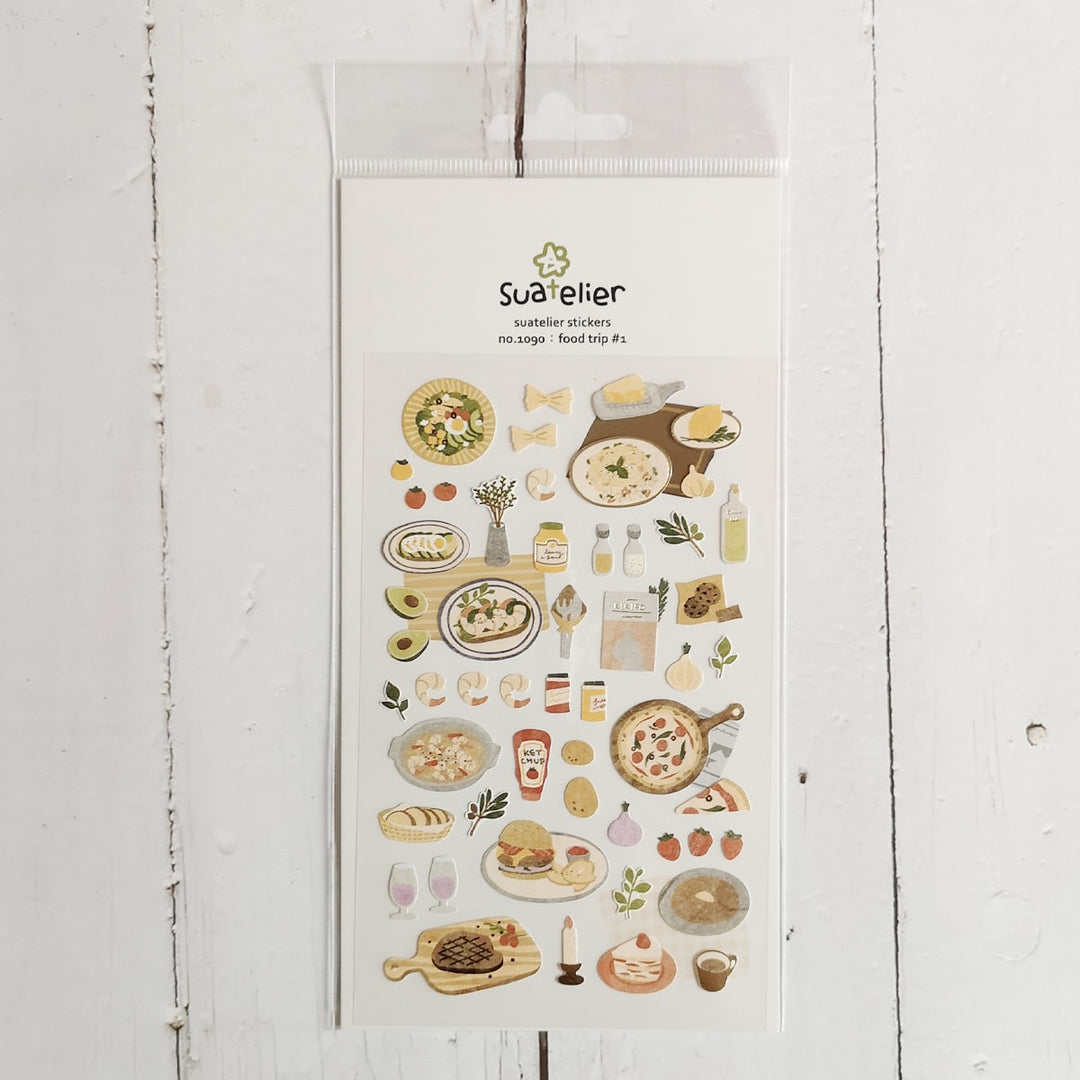 Suatelier Food Trip #1 sticker, Suatelier, Sticker, suatelier-food-trip-1-sticker, For Crafters, New Arrival, Stickers, Cityluxe