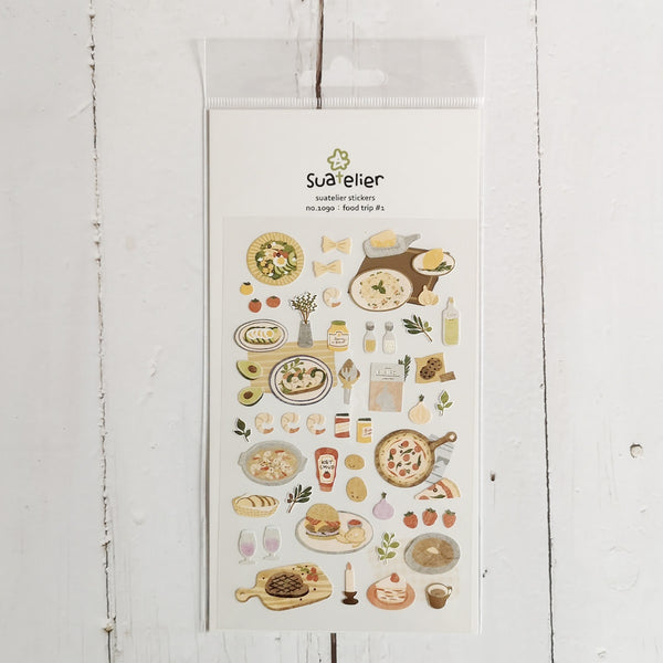Load image into Gallery viewer, Suatelier Food Trip #1 sticker, Suatelier, Sticker, suatelier-food-trip-1-sticker, For Crafters, New Arrival, Stickers, Cityluxe
