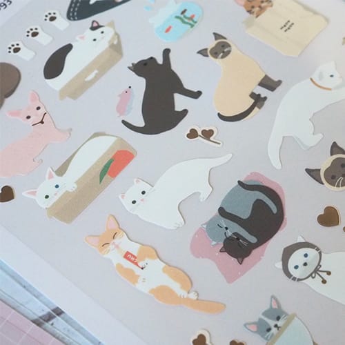 Suatelier Meow sticker, Suatelier, Sticker, suatelier-meow-sticker, For Crafters, Stickers, Cityluxe