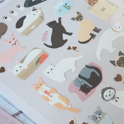 Load image into Gallery viewer, Suatelier Meow sticker, Suatelier, Sticker, suatelier-meow-sticker, For Crafters, Stickers, Cityluxe
