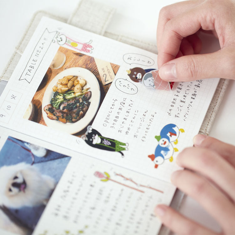 Hitotoki Large Size Sticker Food — side view