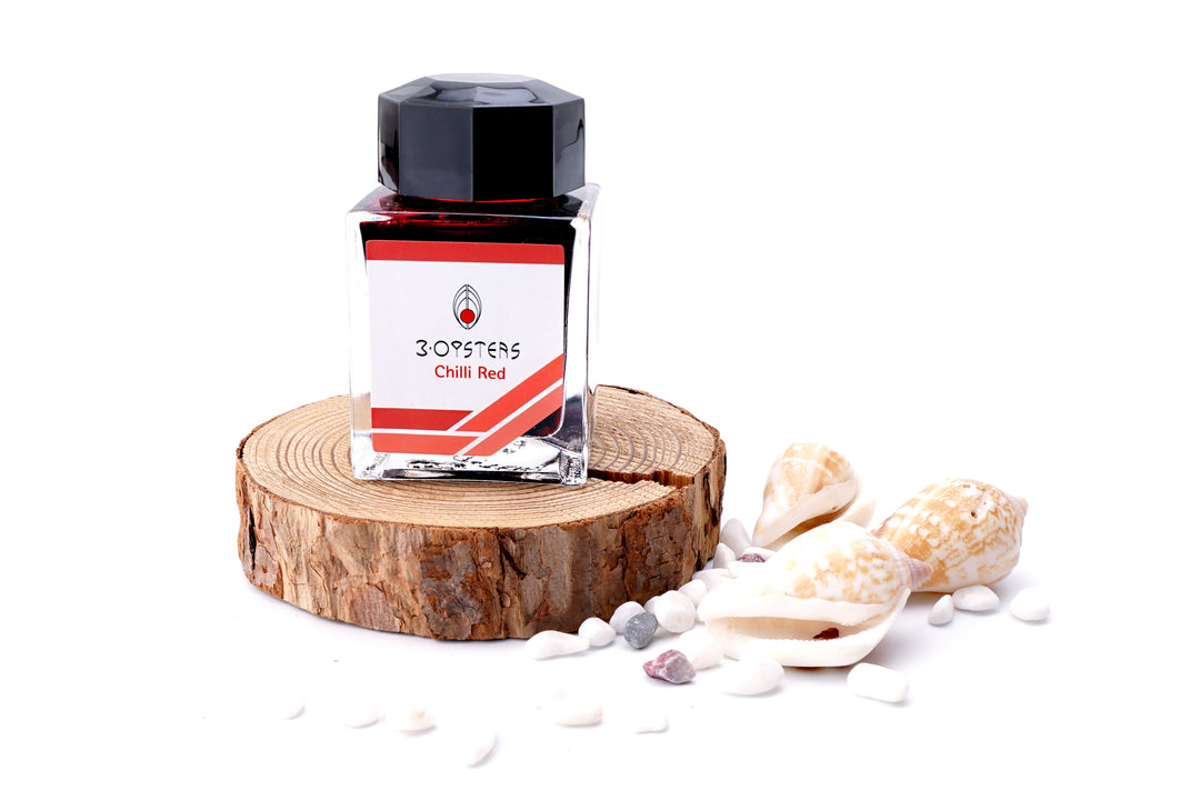 3 Oysters Delicious 38ml Ink Bottle Chili Red, 3 Oysters, Ink Bottle, oysters-delicious-30ml-ink-bottle-chili-red, 3 Oysters I.COLOR.U, Ink & Refill, Ink bottle, Pen Lovers, Red, Cityluxe
