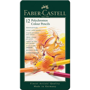 Faber-Castell Polychromos Artist Colour Pencil Set of 12, Faber-Castell, Colour Pencil, faber-castell-polychromos-artist-colour-pencil-set-of-12, , Cityluxe