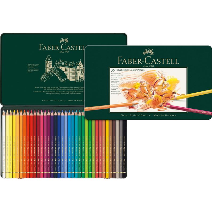 Faber-Castell Polychromos Artist Colour Pencil Set of 36, Faber-Castell, Colour Pencil, faber-castell-polychromos-artist-colour-pencil-set-of-36, , Cityluxe