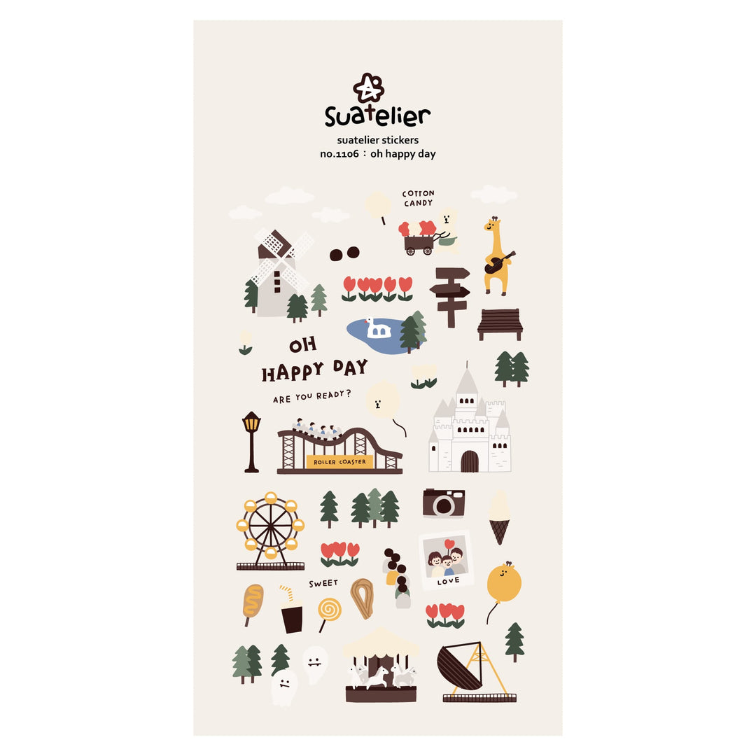 Suatelier Oh Happy Day Sticker, Suatelier, Sticker, suatelier-oh-happy-day-sticker, , Cityluxe