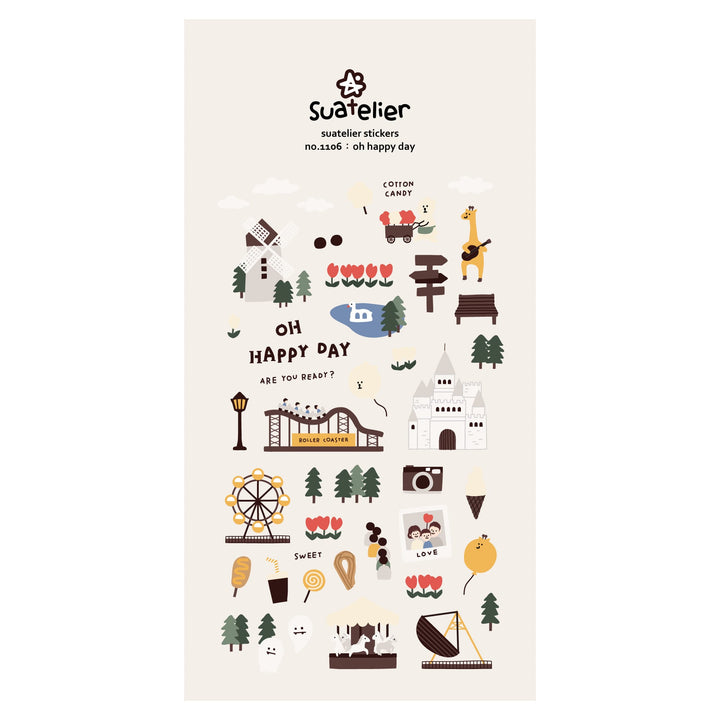 Suatelier Oh Happy Day Sticker, Suatelier, Sticker, suatelier-oh-happy-day-sticker, , Cityluxe
