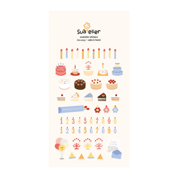 Load image into Gallery viewer, Suatelier Cake Is Here! Sticker, Suatelier, Sticker, suatelier-cake-is-here-sticker, , Cityluxe
