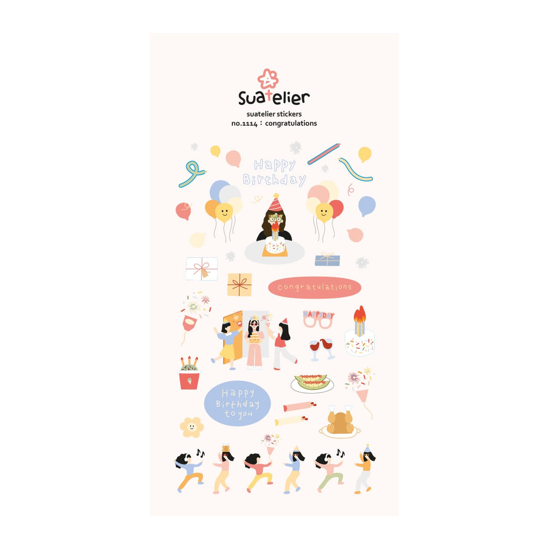 Suatelier Congratulations Sticker, Suatelier, Sticker, suatelier-congratulations-sticker, , Cityluxe
