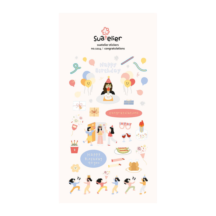 Suatelier Congratulations Sticker, Suatelier, Sticker, suatelier-congratulations-sticker, , Cityluxe