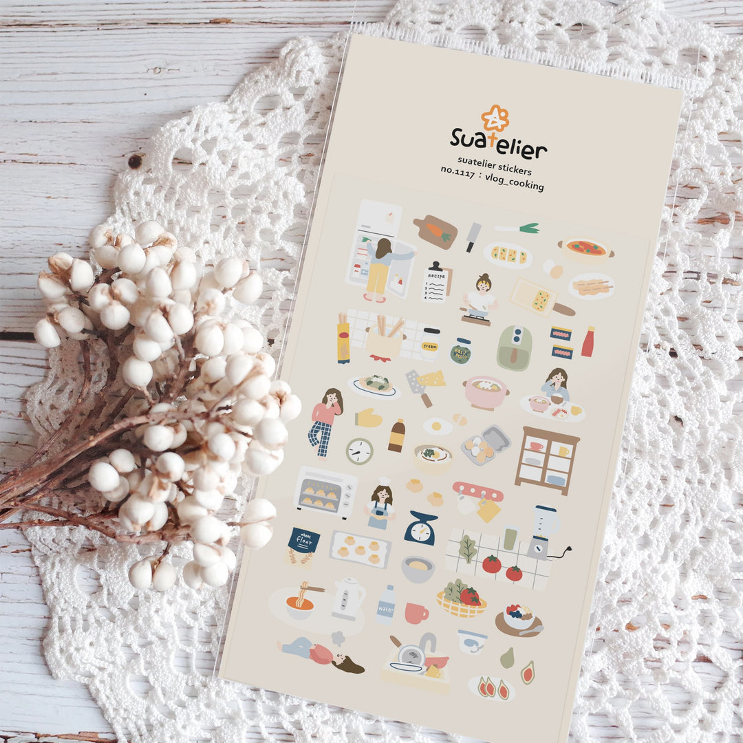 Suatelier Vlog Cooking Sticker, Suatelier, Sticker, suatelier-vlog-cooking-sticker, , Cityluxe