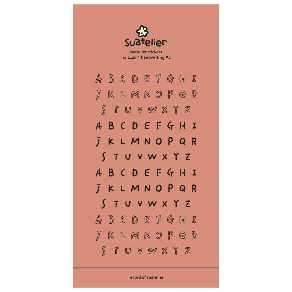 Suatelier Sticker Handwriting#2, Suatelier, Sticker, suatelier-sticker-handwriting-2, , Cityluxe