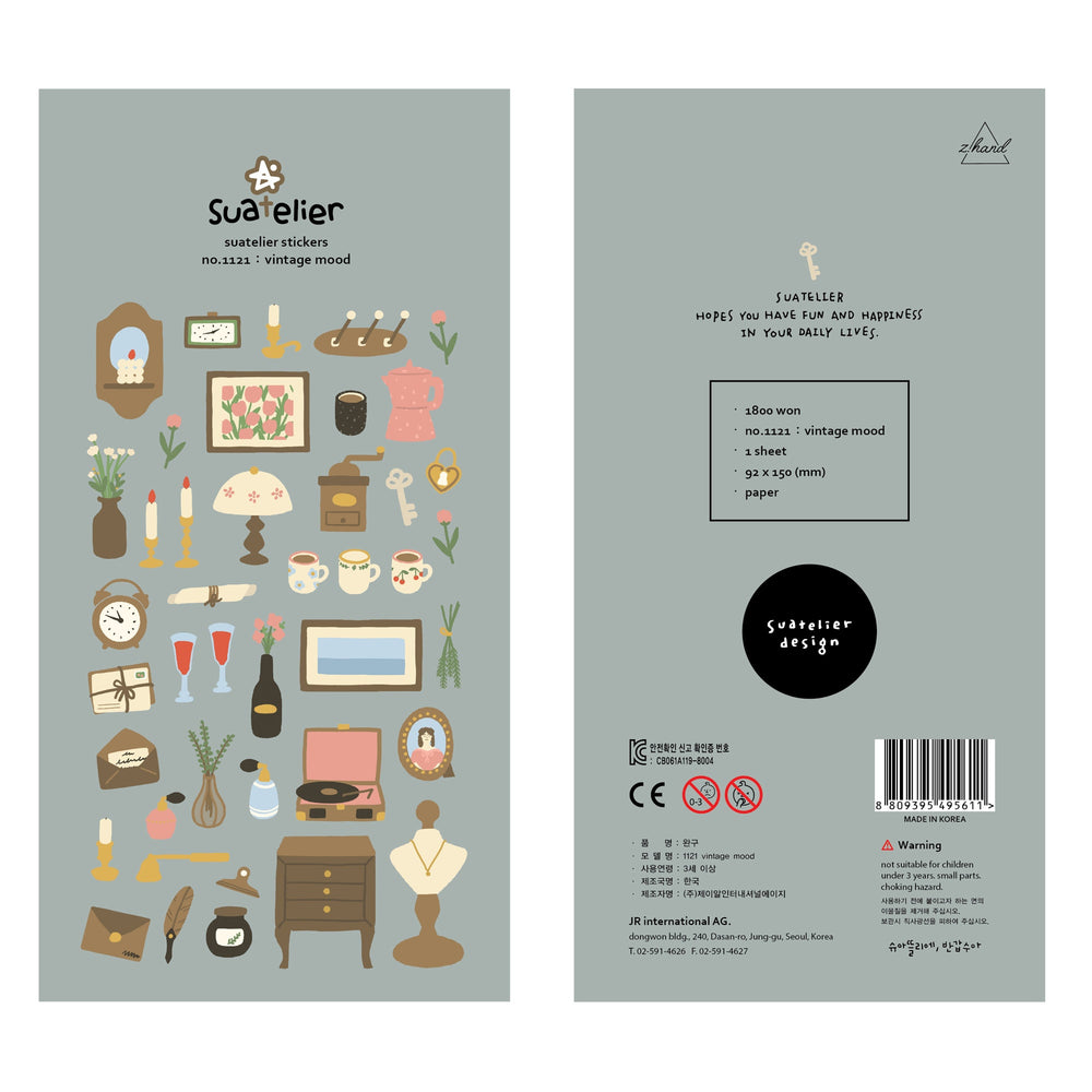 Suatelier Vintage Mood Sticker, Suatelier, Sticker, suatelier-vintage-mood-sticker, , Cityluxe