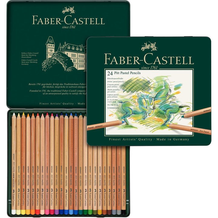 Faber-Castell PITT Pastel Pencil Set of 24, Faber-Castell, Colour Pencil, faber-castell-pitt-pastel-pencil-set-of-24, , Cityluxe