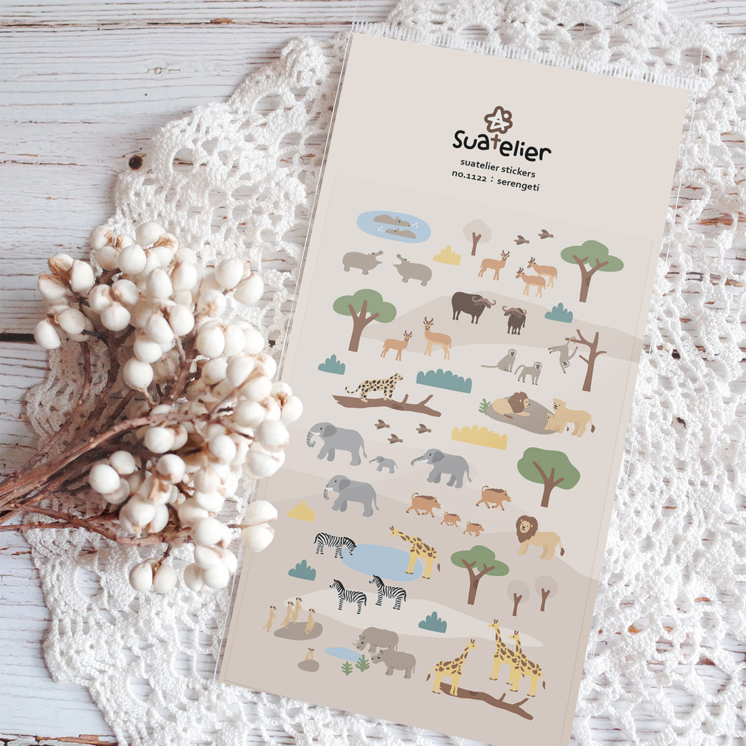 Suatelier Daily Deco Stickers - Serengeti Sticker — front view