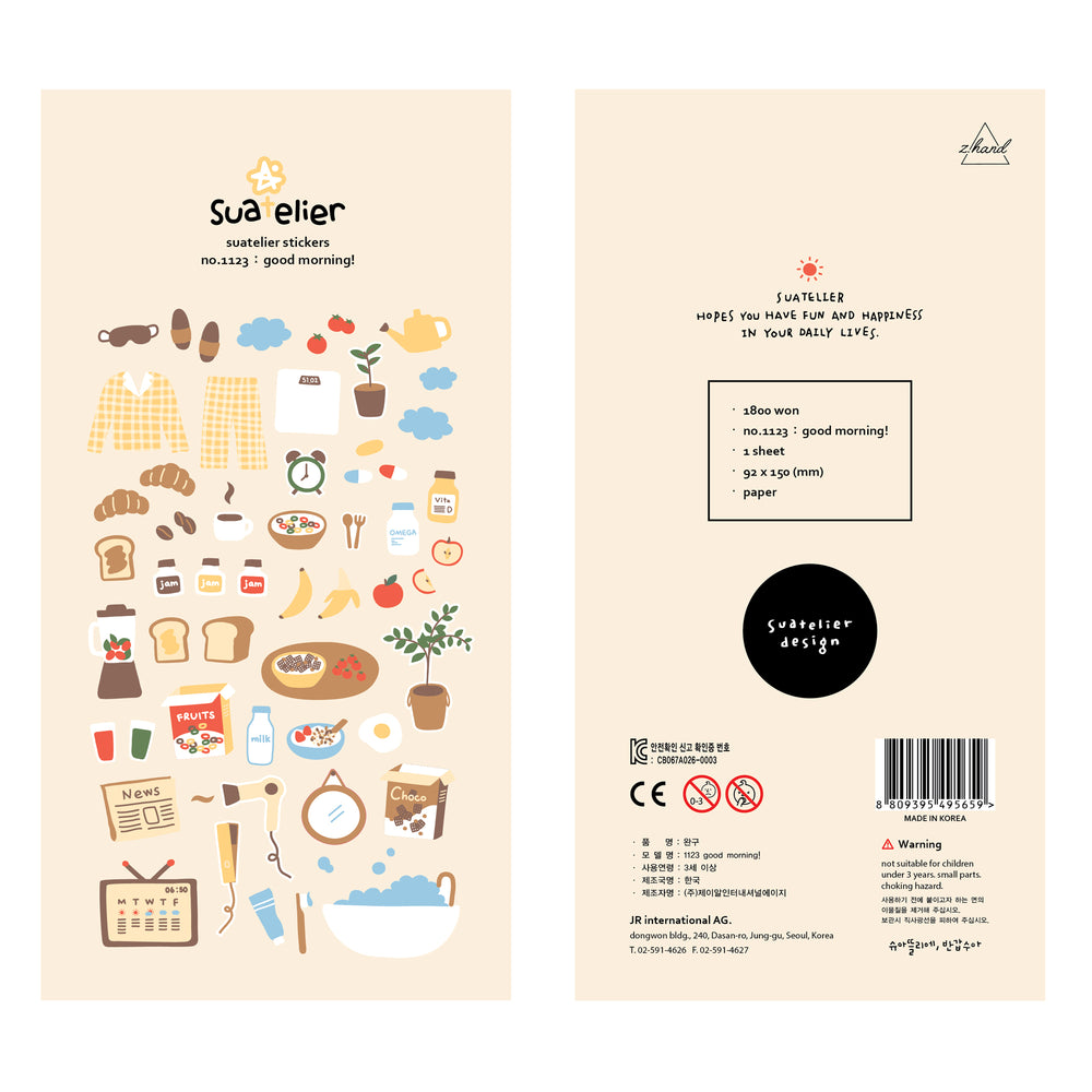 Suatelier Good Morning! Sticker, Suatelier, Sticker, suatelier-good-morning-sticker, , Cityluxe