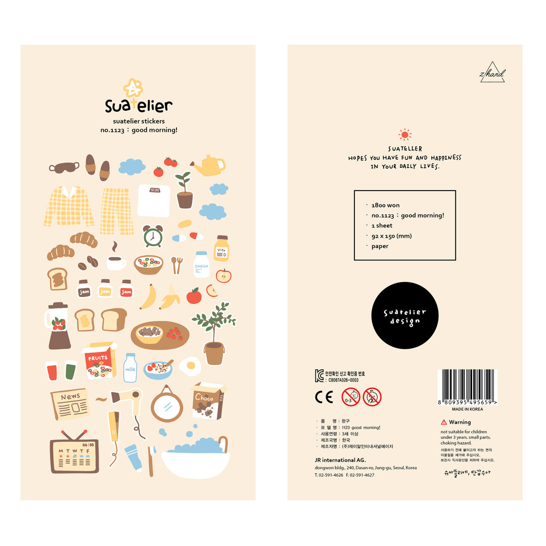 Suatelier Good Morning! Sticker, Suatelier, Sticker, suatelier-good-morning-sticker, , Cityluxe