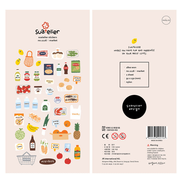 Load image into Gallery viewer, Suatelier Market Sticker, Suatelier, Sticker, suatelier-market-sticker, , Cityluxe
