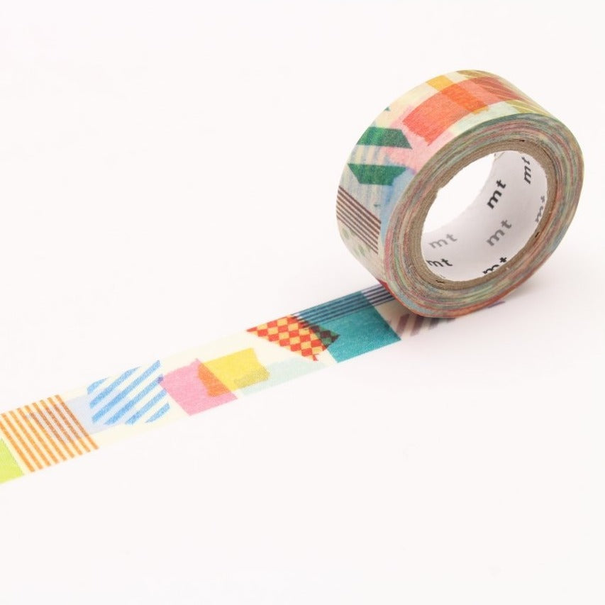 MT For Kids Washi Tape Peta Peta, MT Tape, Washi Tape, mt-for-kids-peta-peta-washi-tape-mt01kid020, blue, For Crafters, MT FOR KIDS, Red, washi tape, Yellow, Cityluxe