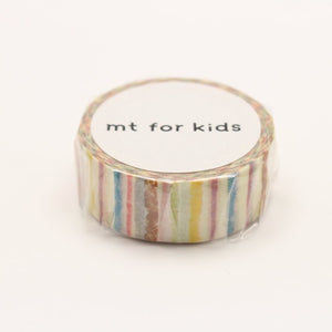 MT For Kids Washi Tape Shima Shima, MT Tape, Washi Tape, mt-for-kids-shima-shima-washi-tape-mt01kid019, blue, For Crafters, MT FOR KIDS, Red, washi tape, Yellow, Cityluxe