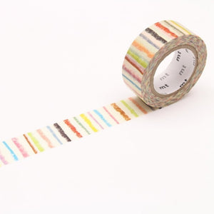 MT For Kids Washi Tape Shima Shima, MT Tape, Washi Tape, mt-for-kids-shima-shima-washi-tape-mt01kid019, blue, For Crafters, MT FOR KIDS, Red, washi tape, Yellow, Cityluxe