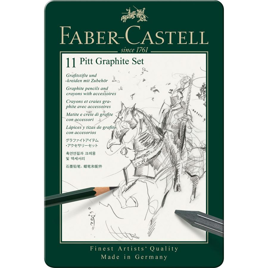 Faber-Castell PITT Graphite Set of 11, Faber-Castell, Pencil, faber-castell-pitt-graphite-set-of-11, , Cityluxe