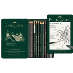 Faber-Castell PITT Graphite Set of 11, Faber-Castell, Pencil, faber-castell-pitt-graphite-set-of-11, , Cityluxe