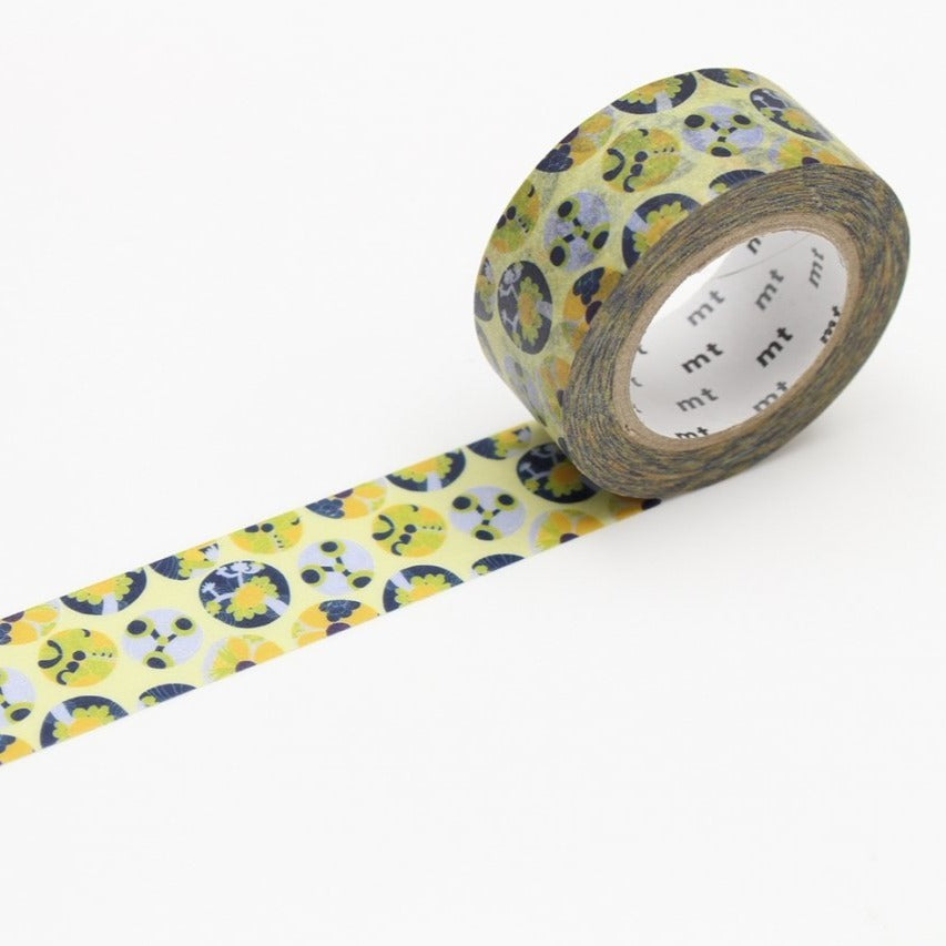 MT x Lisa Larson Washi Tape Succulent, MT Tape, Washi Tape, mt-lisa-larson-succulent-washi-tape-mtlisa12, dc, For Crafters, Qty, washi tape, Yellow, Cityluxe