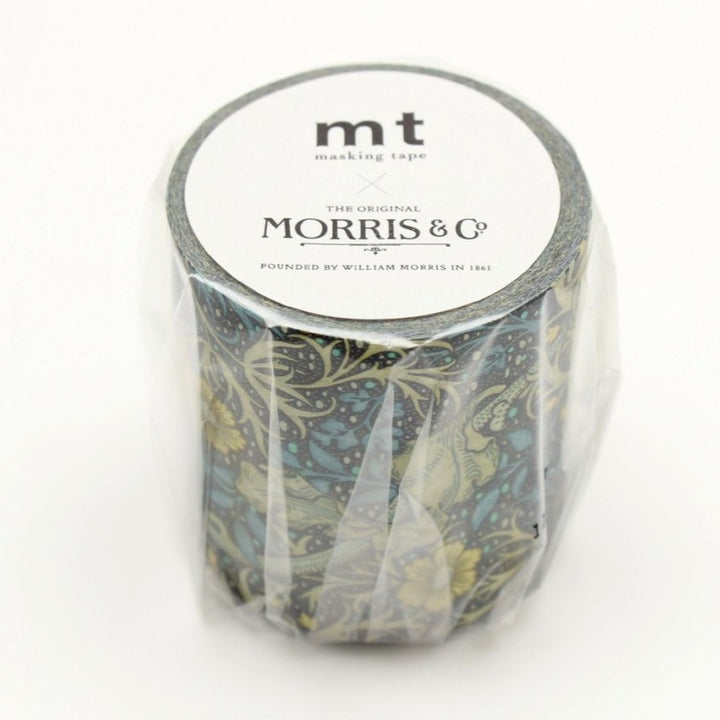 MT x William Morris Washi Tape Seaweed, MT Tape, Washi Tape, mt-william-morris-seaweed-washi-tape-mtwill10, blue, For Crafters, washi tape, Yellow, Cityluxe