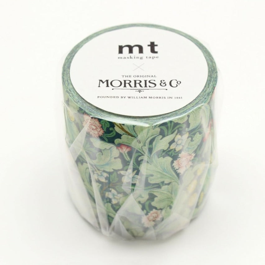 MT x William Morris Washi Tape MT Will Morris -Leicester, MT Tape, Washi Tape, mt-william-morris-leicester-washi-tape-mtwill09, For Crafters, green, Red, washi tape, Cityluxe