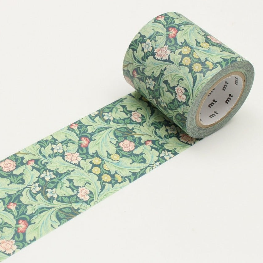 MT x William Morris Washi Tape MT Will Morris -Leicester, MT Tape, Washi Tape, mt-william-morris-leicester-washi-tape-mtwill09, For Crafters, green, Red, washi tape, Cityluxe