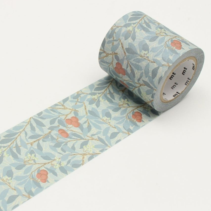 MT x William Morris Washi Tape Arbutus, MT Tape, Washi Tape, mt-william-morris-arbutus-washi-tape-mtwill07, blue, For Crafters, Red, washi tape, Cityluxe