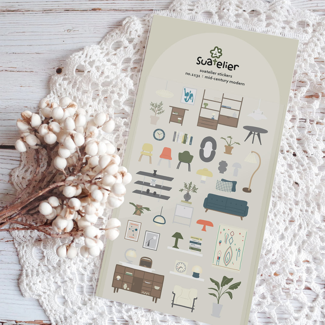 Suatelier Mid-Century Modern Sticker, Suatelier, Sticker, suatelier-mid-century-modern-sticker, , Cityluxe