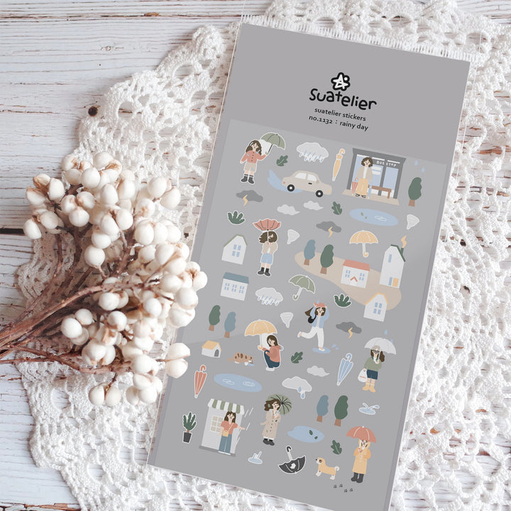 Suatelier Rainy Day Sticker, Suatelier, Sticker, suatelier-rainy-day-sticker, , Cityluxe