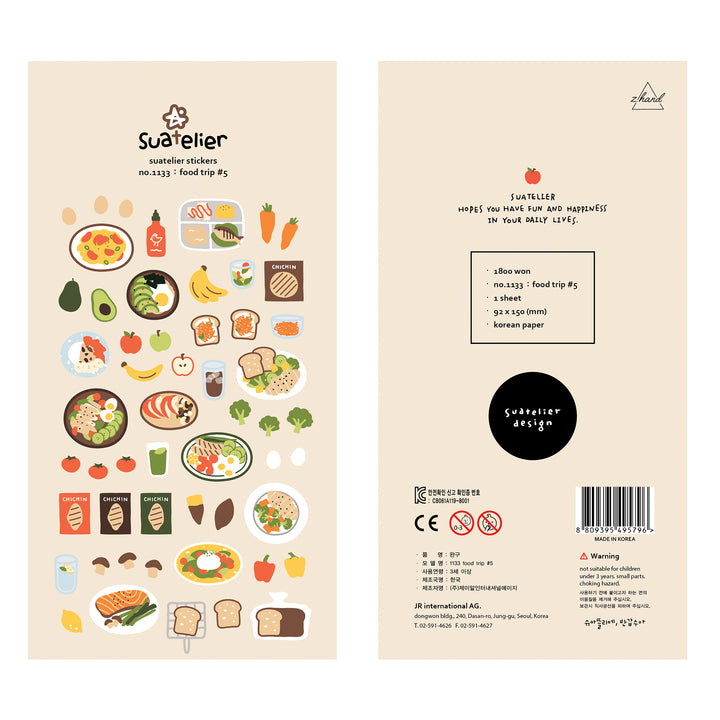 Suatelier Daily Deco Sticker -Food Trip 